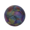 Bolas tamanho 45 bolas de futebol refletivas acessórios de futebol bola de futebol menino luminoso brilho noturno equipamento de treinamento de futebol para estudante 230803