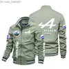 Vestes pour hommes Alpine F1 Team's New Zipper Cardigan Jacket Men's Fashion Casual Sportswear Outdoor Hoodie Team Suit Men's Jacket Racing T230804