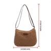 Borsoni Borsa di paglia per donna Borse naturali Borse a tracolla Tote Summer Lardies Beach Work Shopping Outgoing