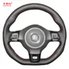 Funda para volante de coche yuji-hong para VW Golf 6 GTI MK6 VW Polo GTI Scirocco R Passat CC r-line 2010 cuero Artificial 310x