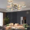 Kroonluchters Woonkamer Lamp Modern Minimalistisch Led Plafond Nordic Luxe Ins Net Rood Slaapkamer Hele Huis Pakket Combinatie