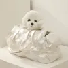 Nośnik psa zimowa torba zwierzakowa ciepła torebka do małego kota przenośna podróżna szczeniąt jedne ramię na zewnątrz noszenie