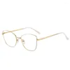 Sonnenbrille 80632 Acetat Federbein Anti-Blaulicht-Brillenrahmen Metall Damen Optische Mode verschreibungspflichtige Computerbrillen