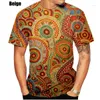 Herren T-Shirts 2023 Mode Aborigine Indigen Vintage Ethnischer Stil Malerei Kunst 3D-Druck T-Shirt