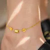 Cavigliere Accessori da spiaggia estivi Gioielli in acciaio inossidabile per donne Sexy con bracciali a vita piccola sulla gamba