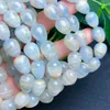 Strand Naturel Bleu Onyx Oeuf Forme Bracelet Bijoux Réglable Chaîne Quartz Cristal Pierre Bracelet Pour Les Femmes Cadeau 1 pcs 10x13mm