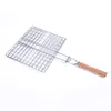 Outils de barbecue Accessoires Panier de cuisson pliable Grille de barbecue antiadhésive en acier inoxydable pour porte-légumes à steak de poisson 230804