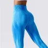 Pantalon actif Fitness Leggings Tie-Dye Yoga femme pétrir les fesses sport salle de sport sans couture pour les femmes