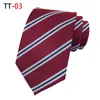 EXSAFA Striped tie Man's Polyester yarn business casual