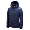 Heren Jassen Warme Jas Mannen Windjack 2023 Lente Herfst Hooded Parka Mode Toevallige Lichtgewicht Katoenen Gewatteerde Jas Mannelijke 230803