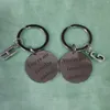 Keychains Unisex Car Keys Keychain DIY Matching Stainless Steel You're My Favorite Keyring Fashion Accessories Ornaments Metal Medallions