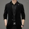 Costumes pour hommes 2023 automne et hiver tissu haut de gamme beau costume décontracté d'affaires Version coréenne du petit manteau ouest simple