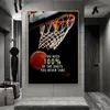 Toile peinture basket-ball rêve citations inspirantes joueur de basket-ball affiches et impressions Art mural pour salon garçons chambre décor à la maison 06