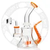 8 pollici Dab rig Recycler Narghilè Bong di vetro Pipa ad acqua per fumo Matrix Perc Oil Rig Tubi per fumatori di tabacco con Banger al quarzo