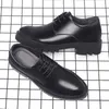 Dress Shoes Men Platform High Heel 4/7/9 CM Height Growth Formal Derby Genuine Leather Business Shoe Man Oxford Elevator