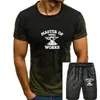 Survêtements pour hommes MASTER OF METAL WORKS ANVIL BLACKSMITH WORKER T-shirt rouge pour hommes