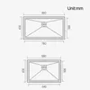 Évier de cuisine en acier inoxydable SUS 304 brossé à la main 4mm d'épaisseur Installation sous le plan Évier de cuisine simple de grande taille
