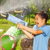 Gun Toys Summer Double Water Supply Tank Electric Automatic Absorption High Pressure Continuous Firing Kids Toy 230803