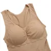 Damen Shapers CXZD Damen-Shapewear, gepolstertes Tank-Top zur Bauchkontrolle, schlankmachendes Leibchen, abnehmbare körperformende Kompressionsweste, Korsett 230803