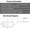 2023 Nanometer Schwarz Küchenspüle 4mm Dicke Große Größe Handgefertigte Stufenablaufplatte Küchenspüle Wasserfall Wasserhahn Waschbecken