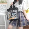 Bolsas de noite Itabag Meninas Lolita Estilo Adorável Crossbody Kawaii Bolsa Transparente Mochilas Escolares Teenage Candy Ombro Branco IB071