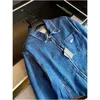 Giacche da uomo Primavera e autunno Fashion Designer Jacket Us Size Zipper Blue Jean Design di alta qualità Luxury Mens Drop Delivery Apparel Dhe9R
