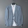 Men's Suits Arrival Spring Autumn Linen Thin Youth Fashion Casual Suit Coat Wear Single Piece Handsome Versatile Size M-5XL