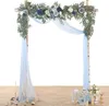 Flores decorativas floresta gramado casamento exibição floral cordas artificiais para arco porta de madeira janela longa mesa decoração fundo quadro