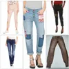 Женские джинсы внешней торговли оригинальная отдельная испанская талия вышита с блестками показывает тонкие женщины