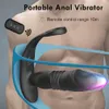 Vibromasseur Télescopique Anal Vibrateur Butt Plug Stimulateur De Prostate Massage De La Prostate Retarder L'éjaculation Pénis Anneau Godes Sex Toys pour Hommes Gay 230803