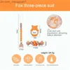 حاملي Pacifier Clips# دعونا نجعل أجراس الأسنان الخشبية فوكس أفعى الخشب الخشبي حلقات زان خشبية ألعاب سيليكون الحلمة هدايا الأطفال Z230804