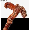 Vandringsstänger 95 cm Fierce Crocodile Walking Stick Men German Beech Wood Löstagbara promenader Kvinnor Brownish Red Fashion Walking Cane HKD230804