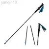 Trekking Poles Ultralight 4 Section Trekking Poles vandringsstänger Kolfiber Foldning Vandring Pinnar Compapible Walking Sticks Walking Poles HKD230804