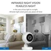 Smart Camera 1080P con rotazione a 360 gradi, rilevamento del movimento, visione notturna e Wi-Fi dual-band per il monitoraggio remoto della casa