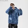 رجال رجال رجال Sweatshirts Street Tie Tie Dye Hoodie's Hoodie Spring Japanese Street Highties Highties Men Hoodie 100 ٪ Cotton Fashion Hip-Hop Z230804