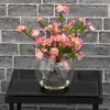 Pink Cherry Artificial Flowers in Large Vase