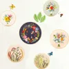 Chinese Style Products Flowers Plant Stamped Embroidery Kits Beginners DIY Cross Stitch Set Instructions Punch Needlework Handmade Starter Sewing Craft