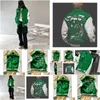 Dames Jassen 2021 Ontwerper Skl Groene Jas Jas Mode Kleding Trend Herfst En Winter Nieuwe Street Style Knop Stiksels Kleur Me Dhfo0