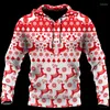 Men's Hoodies Christmas Hoodie Fashion Street Trend Top Oversized Clothing Pullover Long Sleeved