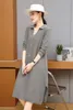 Casual Dresses Westernized Fat Mom Mid Length Autumn/Winter Dress Plus Size Knitted Shirt Middle Aged Female 40 Year Old 50 Sweater Skirt