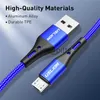 Chargers/Cables USLION 3A Micro USB Cable Fast Charge USB Data Cable Cord for Samsung S6 Xiaomi Redmi Note 4 Android Microusb Cable Mobile Phone x0804