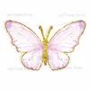 Inne imprezowe zapasy imprezy 18/24/36 cala motyla KT Dekoracja imprezy Pink Gold Purple Butterfly Tematyczne przyjęcie urodzinowe Tło 230804