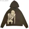 Męskie bluzy bluzy Y2K Super Dalian Hoodie Loose Skull Print Harajuku Casual Women's Punk Hip Hop Spersonalizowana bluza Z230804