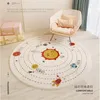 Carpets Rabbbit Round Kids Bedroom Carpets Lamb Cashmere Lion Living Room Non-Slip Carpet Sofa Tatami Bedside Rugs Baby Crawling Mat 230803