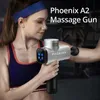 Helkroppsmassager Phoenix A2 Massage Gun Ithlete Vibrerande djup vävnad Strike FourSqueed Justerbar Tyst Portable Electric Sports 230804