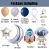 Andra evenemangsfestleveranser 138 st universum yttre rymd astronaut raketgalax tema ballonger Garland Arch Kit Boy Birthday Party Decors Globos Baby Shower 230804