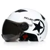 オートバイヘルメットオートバイヘルメットスクーターバイクオープンフェイスハーフ野球キャップアンチウブ安全ハードハットモトクロスヘルメット複数の色保護x0802