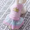 Hundkläder Bomullsklänningar för små hundar HonenKleding Strap Sukienka Dla Yorka Yorkie Chihuahua Pug Dress Puppy Princess Wedding Wedding