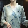 Roupas étnicas 2023 Feminino Vintage Cheongsam Chinês Melhorado Qipao Vestido Nacional Flor Estampado Algodão Linho Elegante Longo