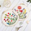 Chinese Style Products Manual Embroidery Material Bag Fragrance Flowers Simple Entry Needlework Set embroidery supplies